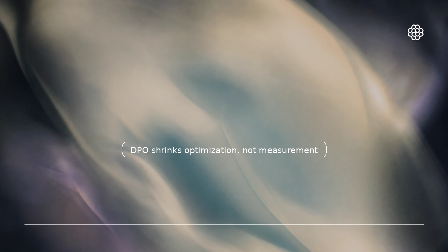 Abstract blurred measurement envelope surrounding a smaller optimization path.
